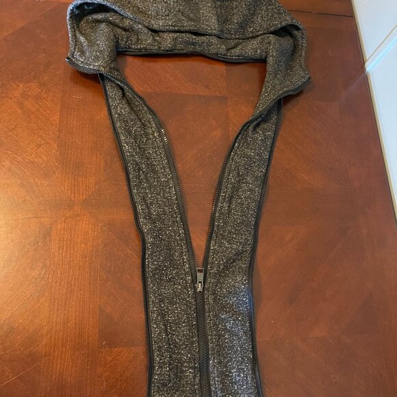 PD&C Mens Large Black Vegan Leather Jacket W/ Removable Hood & Knit Sleeves - Picture 5 of 16